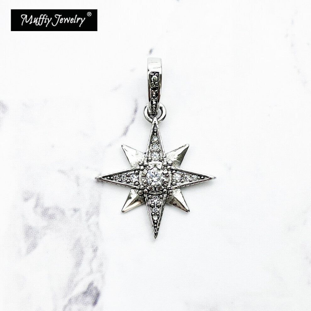 Charms Pendant Royalty Star 925 Sterling Silver Fit Necklace Fine Jewelry Accessories Romantic Gift For Man Women