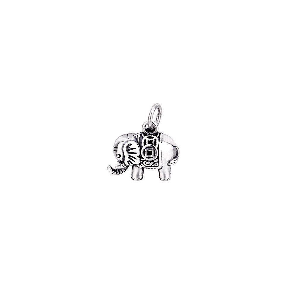 TrustDavis Real 925 Sterling Thai Silver High Elephant Charm Pendant DIY Accessories Fine Jewelry HY160