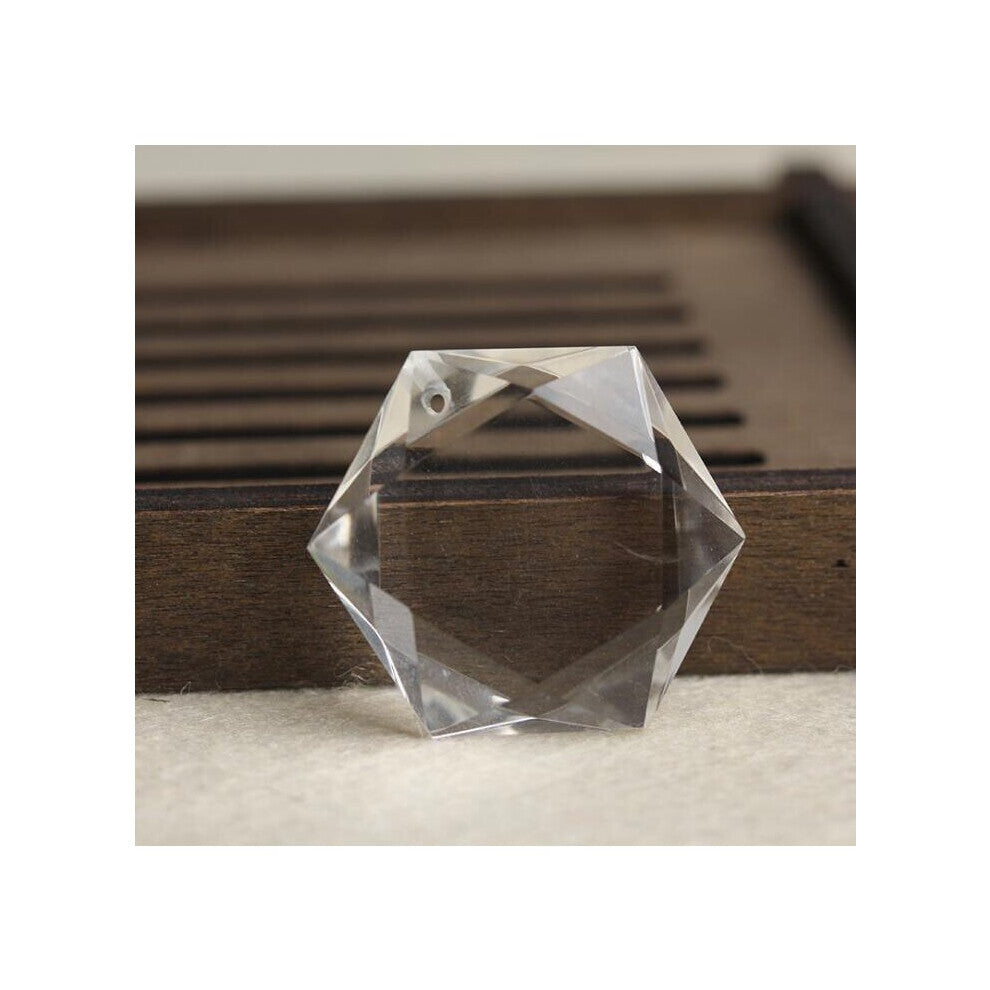 crystal pendant pendant Six star crystal pendant Diy necklace pendant accessories with rope