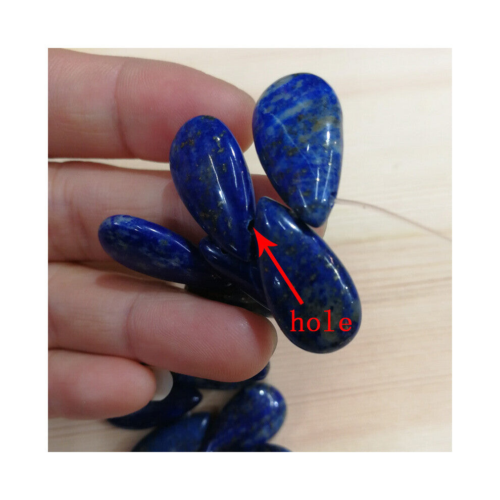 Drop Natural lapis lazuli drop necklace pendant diy hand beaded jewelry accessories 1pcs