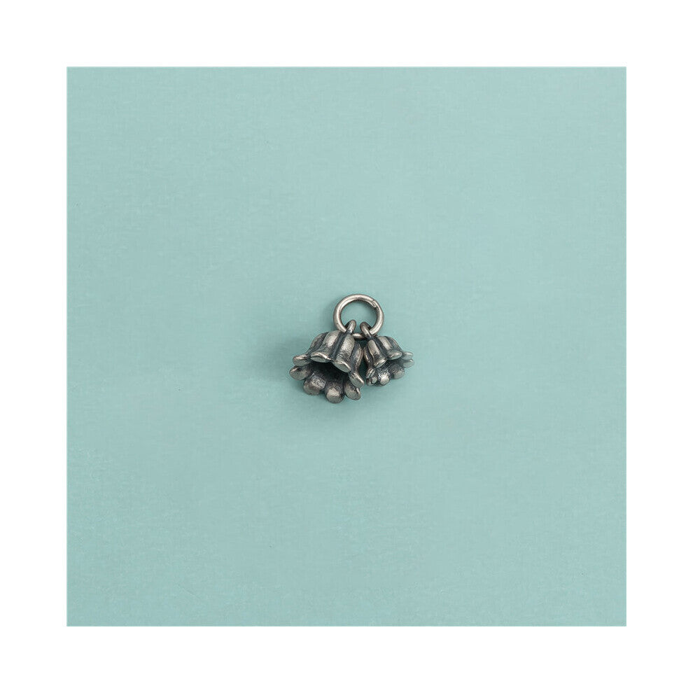 TrustDavis Real 925 Sterling Silver Romantic Orchids Pendant DIY Necklace Bracelet Pendant Accessories Jewelry DZ844