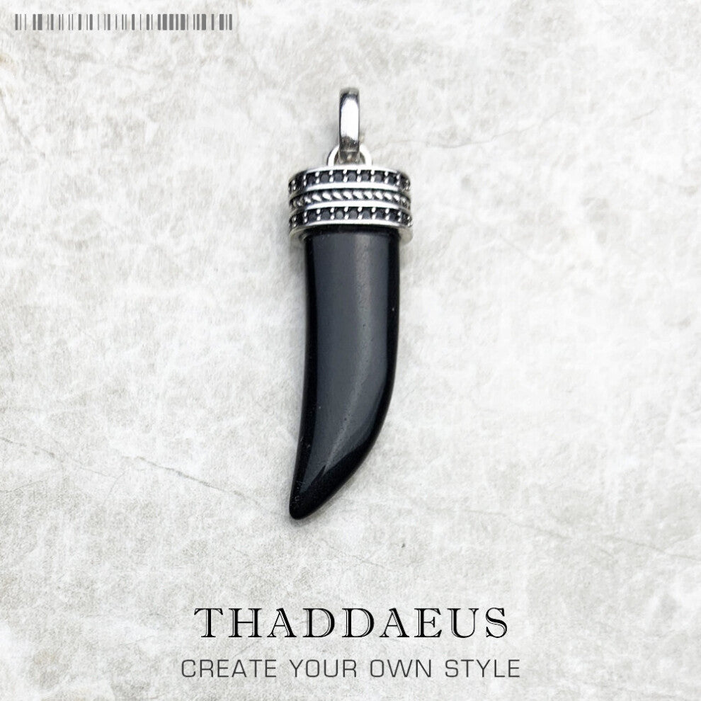 Pendant CZ Pave Tooth,Fashion Jewelry Europe Accessories 925 Sterling Silver Gift For Women Men