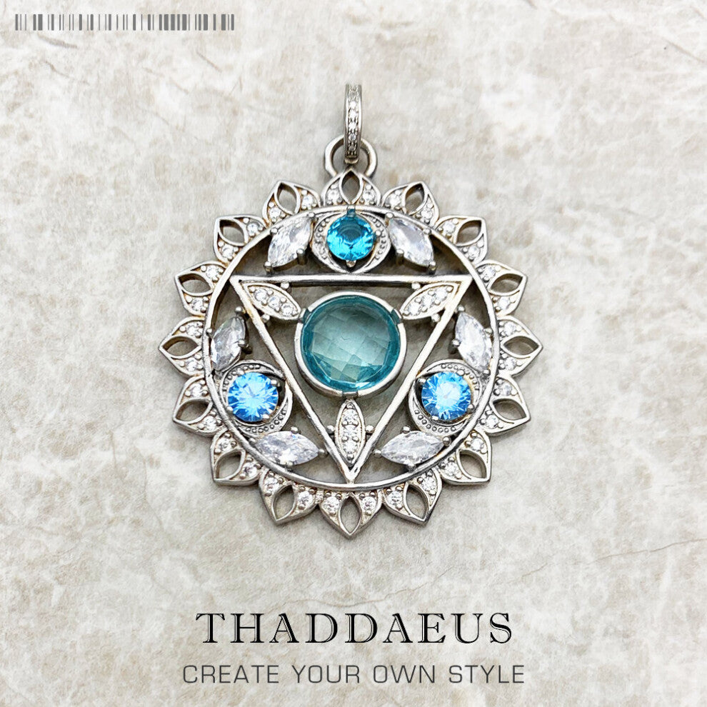 Pendant THROAT CHAKRA Jewelry Europe Style Accessories 925 Sterling Silver Gift For Woman Girls
