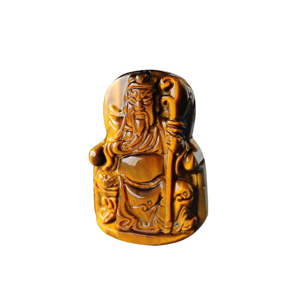 High qualityTiger Eye Love Buddha necklaces& pendants guangong Natural Stone For Women Famous Men Jewelry