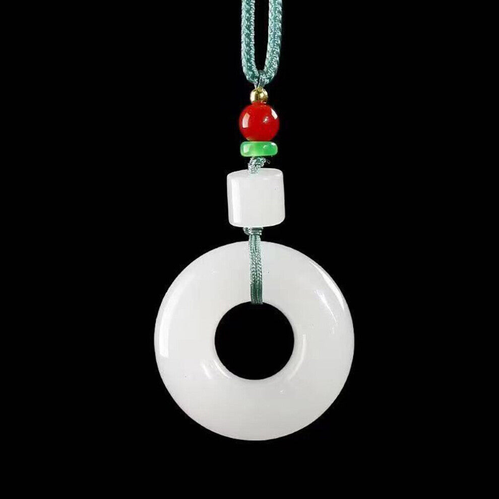 Natural Jade Pendants Tire donuts Jadeite Necklace Women's Jewelry Talisman Pendants Jade Jewelry