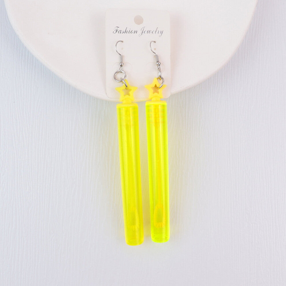 Real bubble blower earrings pair Real Bubble blower dangle Earrings, quirky jewellery, funky fun earrings Womens Jewelry