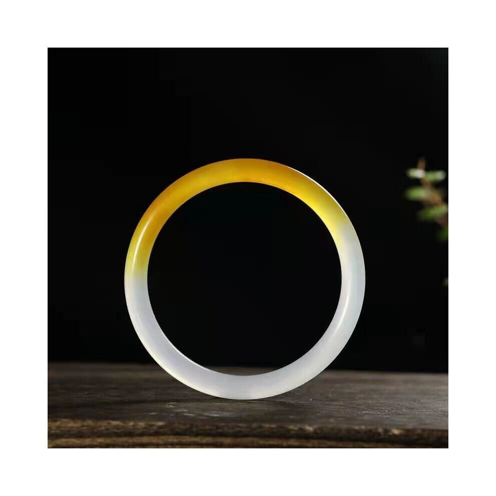 High Natural Ice Two-color Jade Bracelet Jewelry Accessories Elegance Bangles Lucky Gift