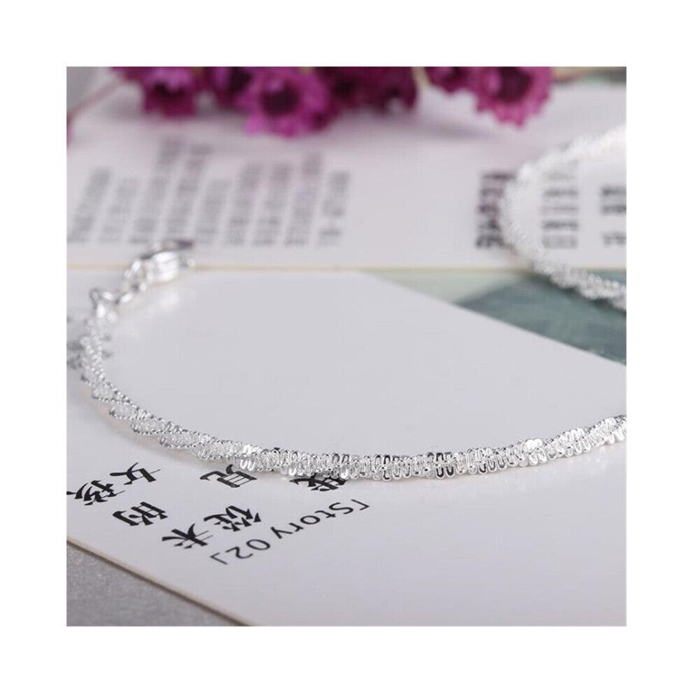 Jewelry 925 Sterling Silver Anklets For Women Small Twine Ankles Chain Bracelets Lady Party Accessories