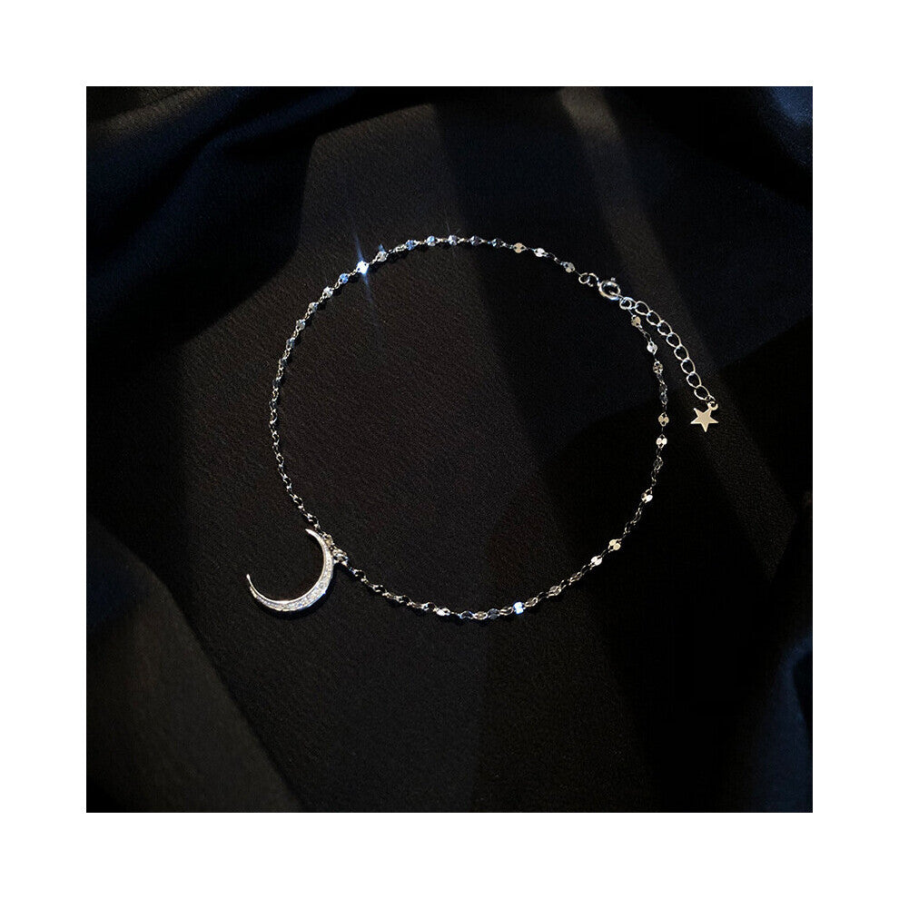 Moon Beach Foot Jewelry 925 Sterling Silver Anklets For Women Party Accessories Lady Anniversary