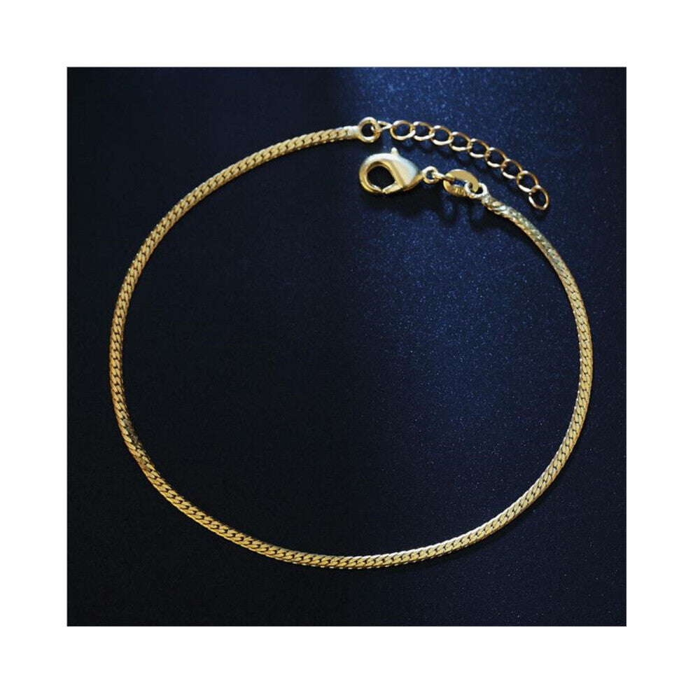 LUKENI Hot Female Chain Anklets Jewelry 925 Sterling Silver Bracelets For Women Birhtday Party Accessories