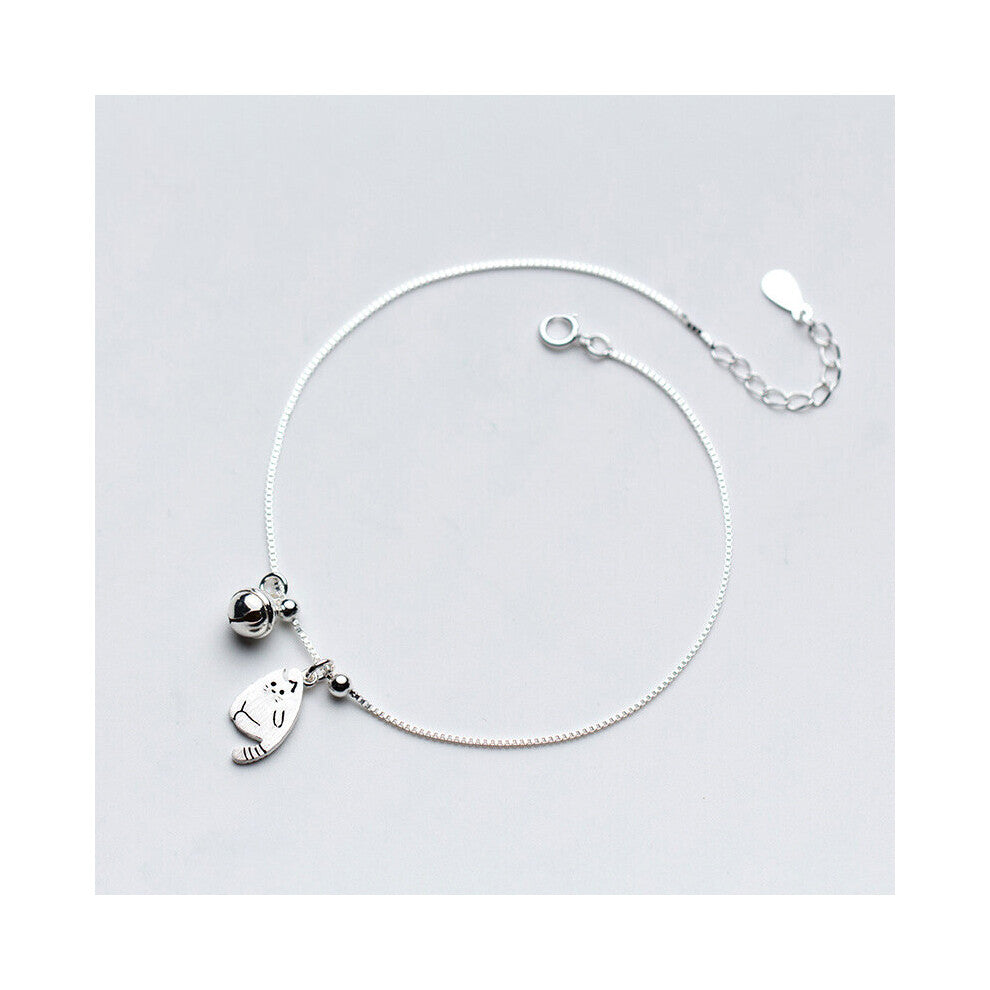 925 Sterling Silver Anklets Woman Bell Bracelet On The Leg Tobillera Ankle Foot Chain Summer Accessories Jeweler