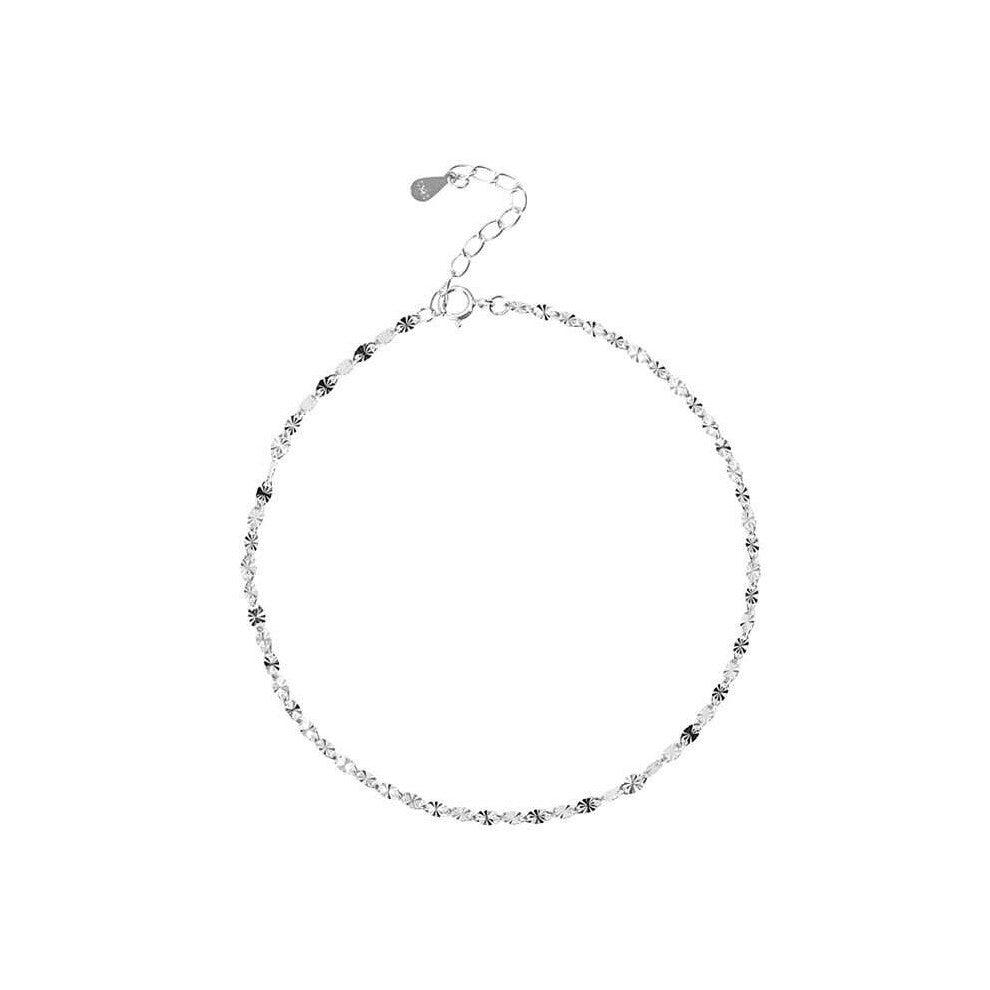 Real 925 Sterling Silver INS Gypsophila Chain Anklet For Women Party Bohemian Fine Jewelry Accessories Gift