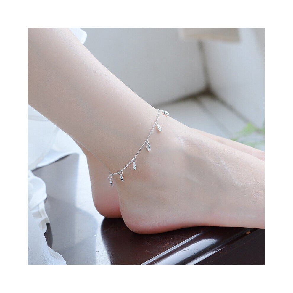 LUKENI 925 Sterling Silver Anklets For Girl Party Accessories Rose Bracelets For Women Jewelry Gift