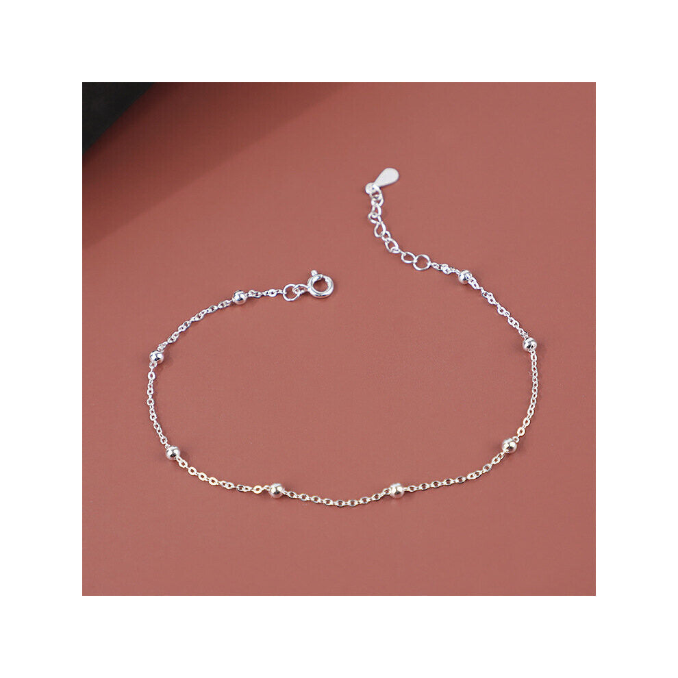Refreshing Lovely Women Statement Anklebracelet Real 925 Sterling Silver Female Anklet