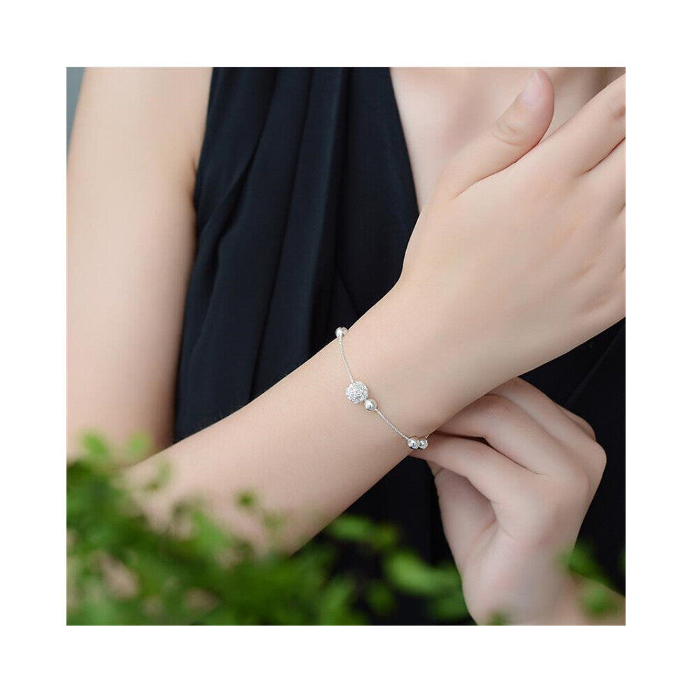 Lady Hollow Ball Bracelets For Women Jewelry Silver 925 Anklets Girls Accessories Bracelet Female Birthday Gift