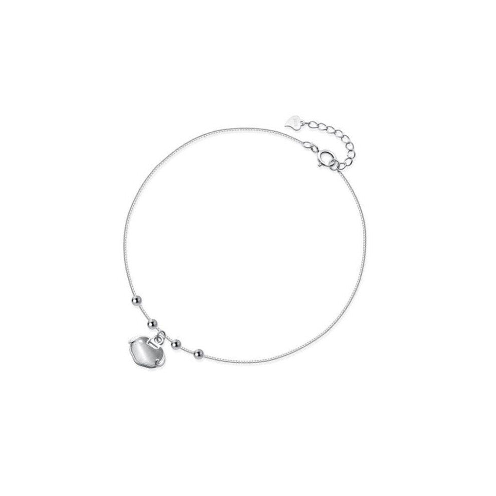 Moonstone Ball Anklets For Women Jewelry Pure 925 Sterling Silver Anklet Accessories For Girl Sister Birthday Gift