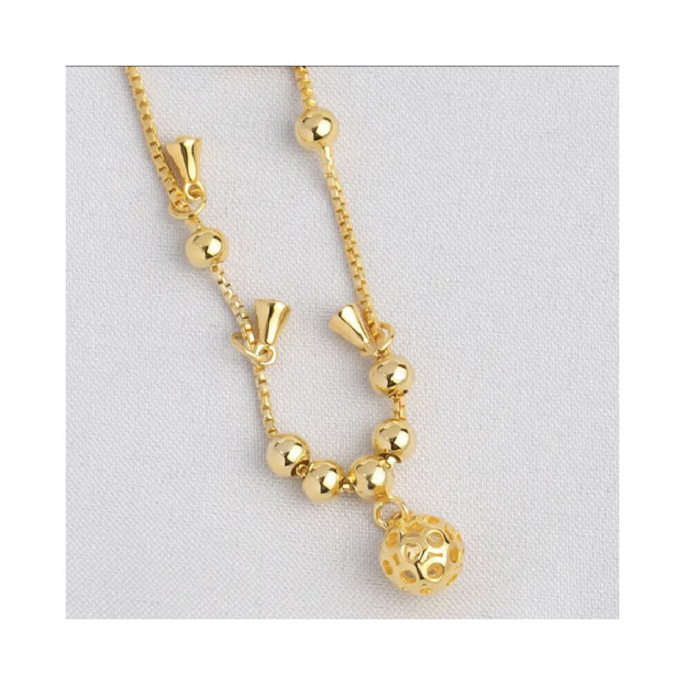 925 Sterling Silver Anklets For Women Foot Jewelry Hollow Ball Small Bell Bracelets Girl Accessories