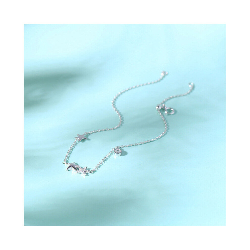 Starfish Star Anklet 925 Sterling Silver Leg Chain Female Women Foot Jewelry For Girls Summer Beach Accessories