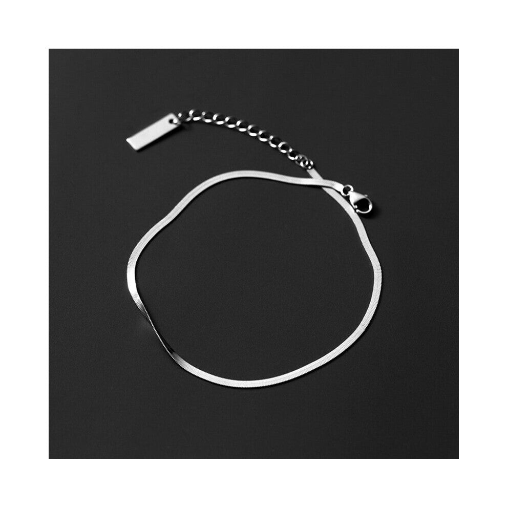 Ankle Chain Sports Anklets For Women Silver 925 Bracelet On The Leg 100% 925 Sterling Silver Beach Accessories Jewelry