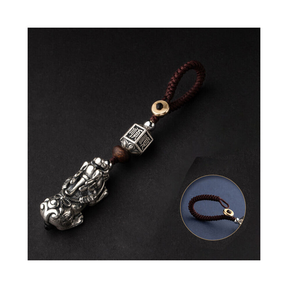 Pixiu Keychain Male Domineering Car Key Pendant Female Lucky Transport Bag Pendant Creative Gift Jewelry Accessories