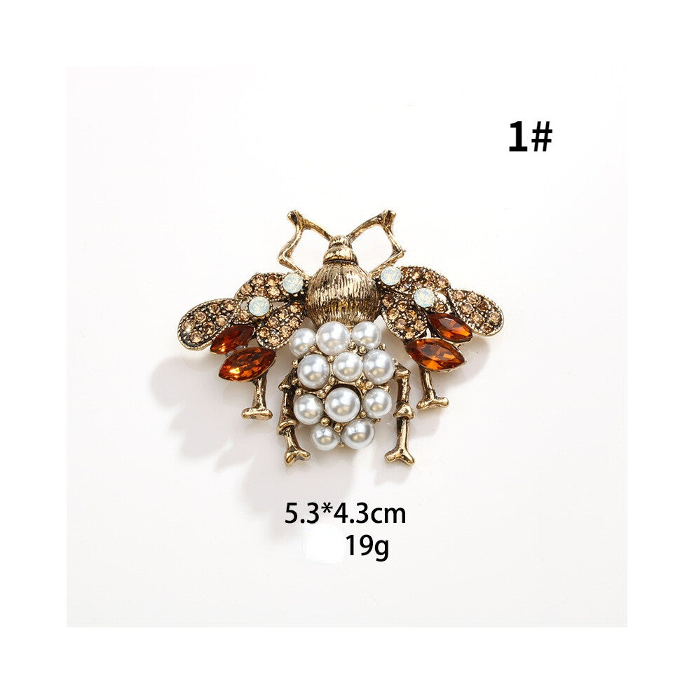 Colorful Bee Enamel Brooch Men Women Smart Small Insect Brooch Pin Collar Pin Clothing Accessories