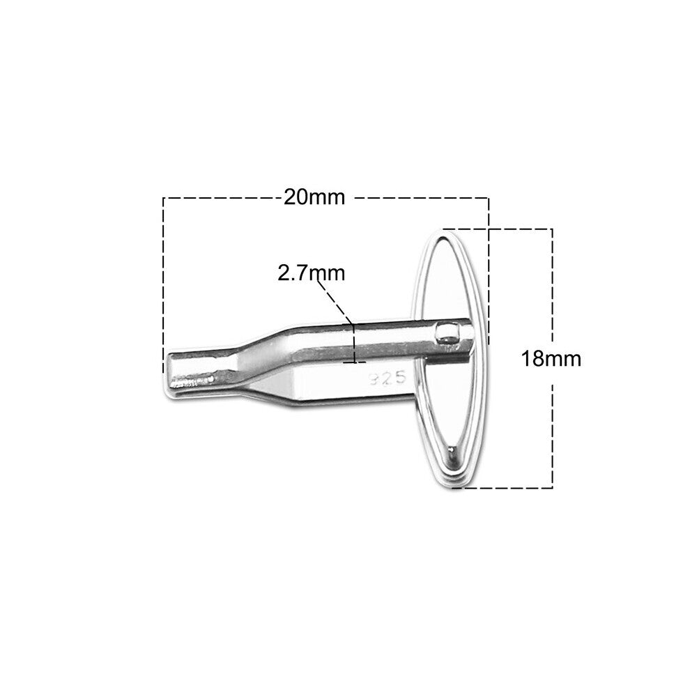 Beadsnice Pure 925 Sterling Silver Cufflinks of French cufflink Backs for Men's Personlize Cufflinks Making ID28457