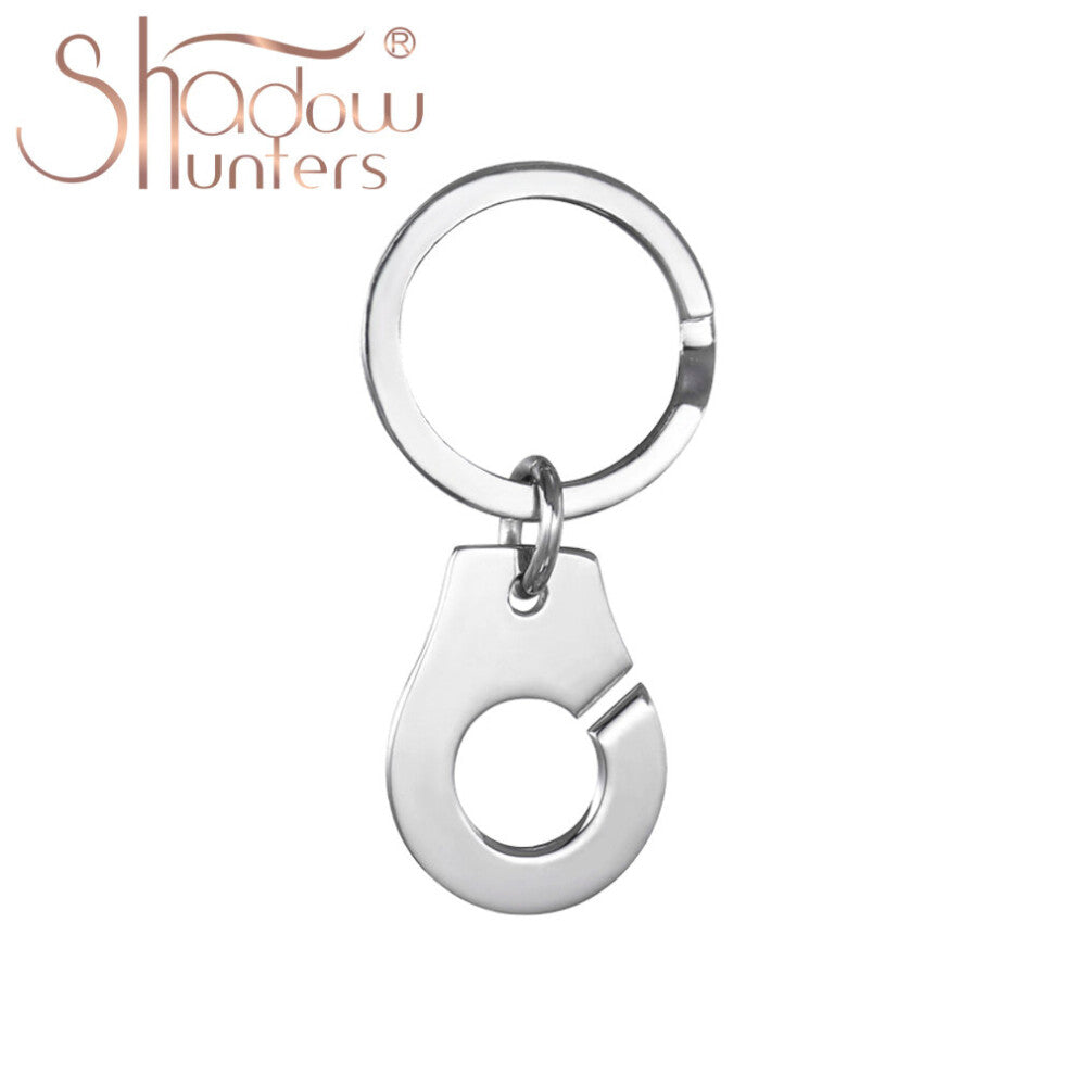 925 Sterling Silver Handcuff Keychain For Gift Decorative Hangings Man And Woman Jewelry Menottes