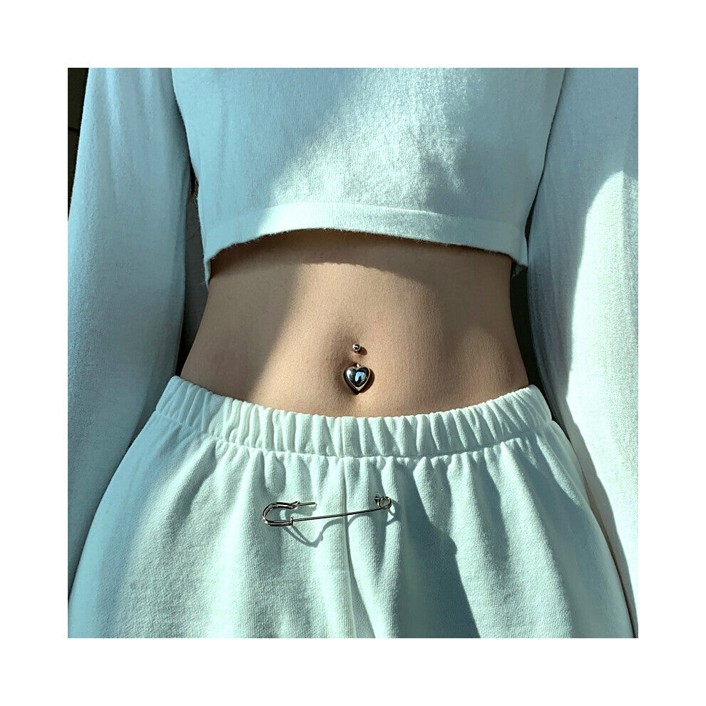 Heart Belly Button Rings 925 Sterling Silver Love Navel Piercing Selling Women's Accessories Female Body Jewelry