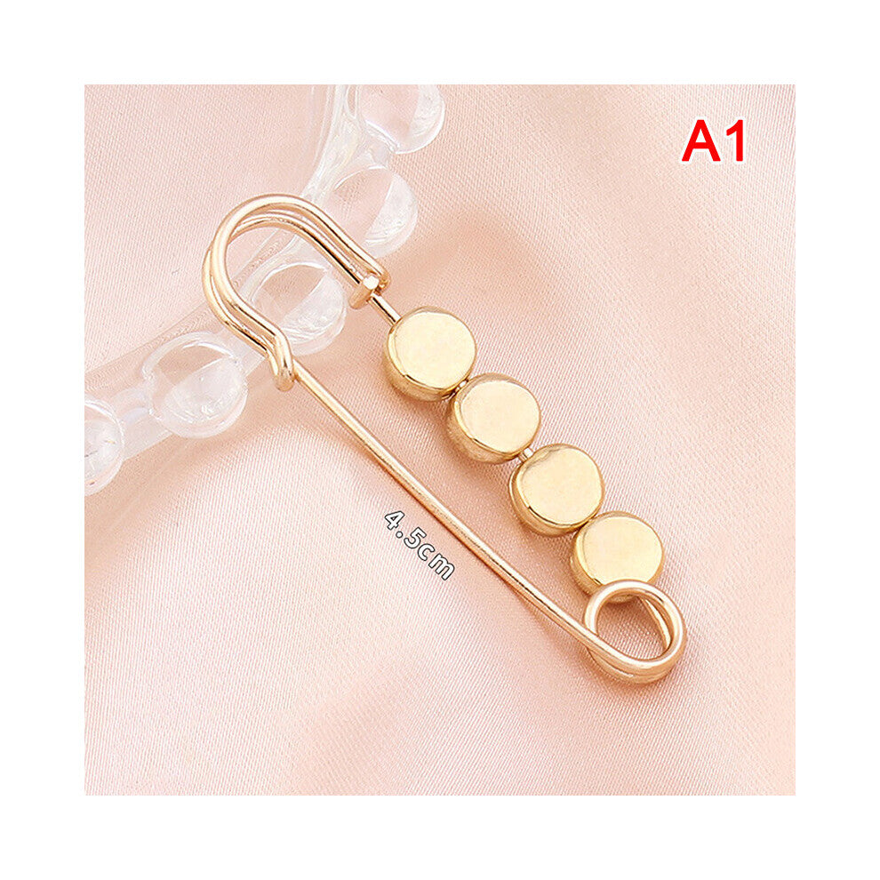 Waist Tightening Brooch Fixed Lapel Pins Cardigan Pin Star Heart Love Adjustable Brooch for Women Clothing Accessories