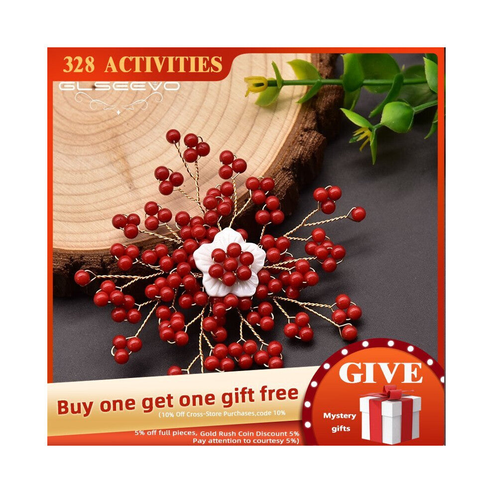Natural Freshwater Shell Brooch On Clothes Woman Party Natural Coral Flower Shape Jewelry Accessories GO0376