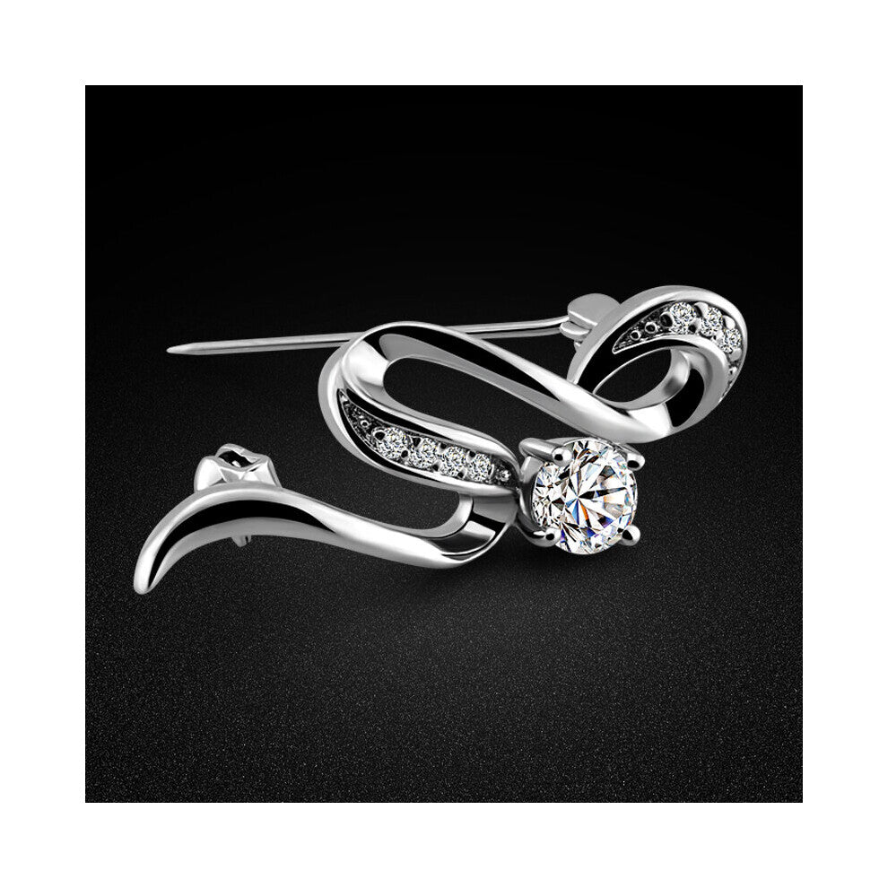 925 sterling silver brooch female models national jewelry solid silver brooch women clothing accessories