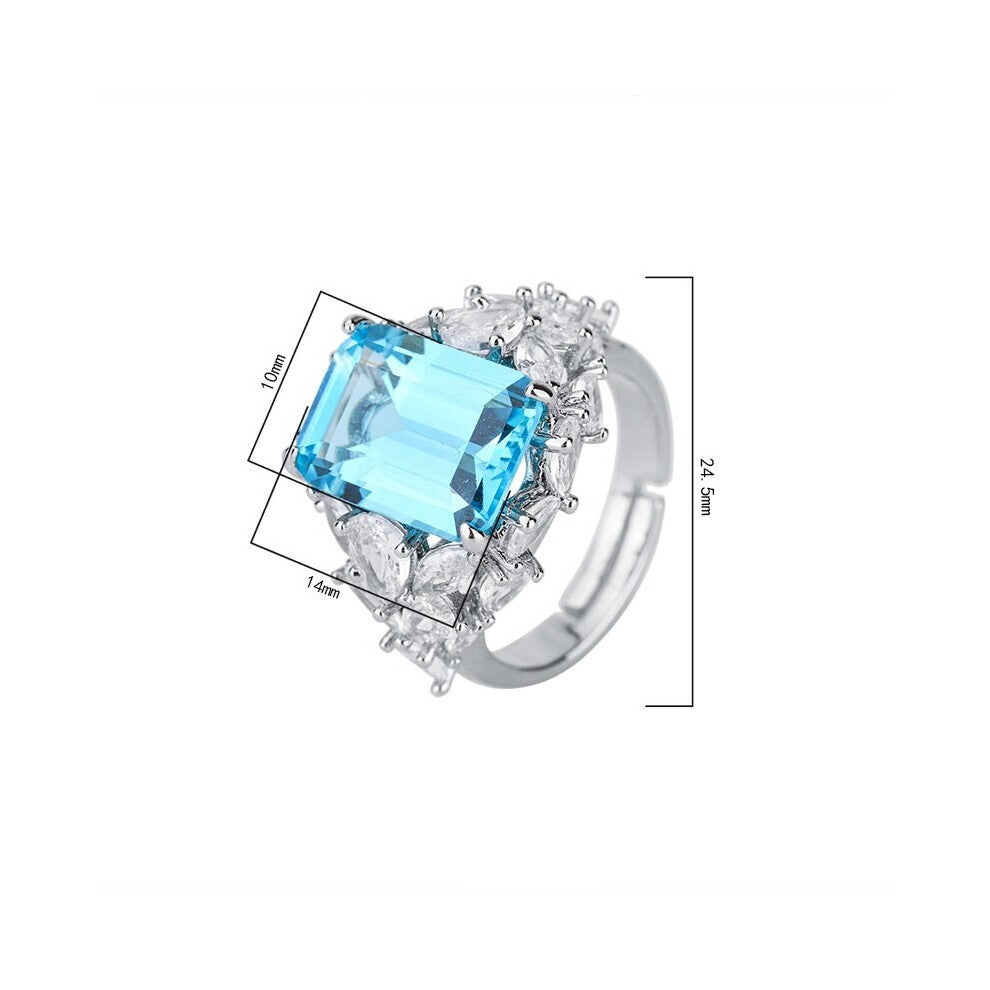 Finger Ring Zircon Stone Ring For Women Personality Gift Jewelry Accessories