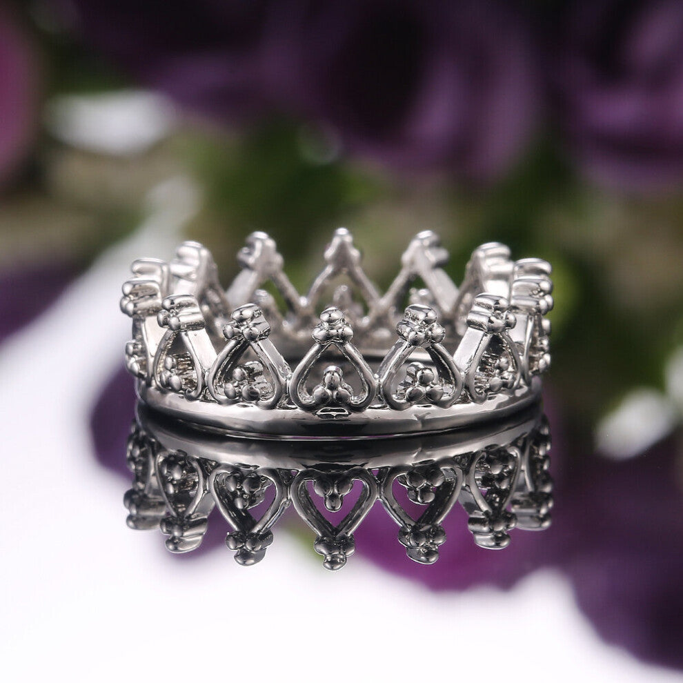CAOSHI Classic Crown Women Rings Hot Engagement Wedding Party Accessories Jewelry Female Birthday Gift