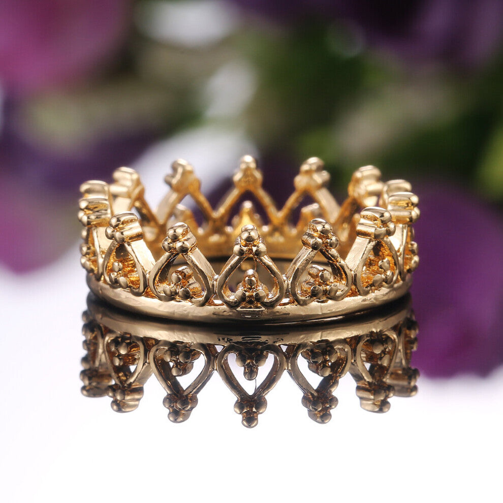 CAOSHI Classic Crown Women Rings Hot Engagement Wedding Party Accessories Jewelry Female Birthday Gift