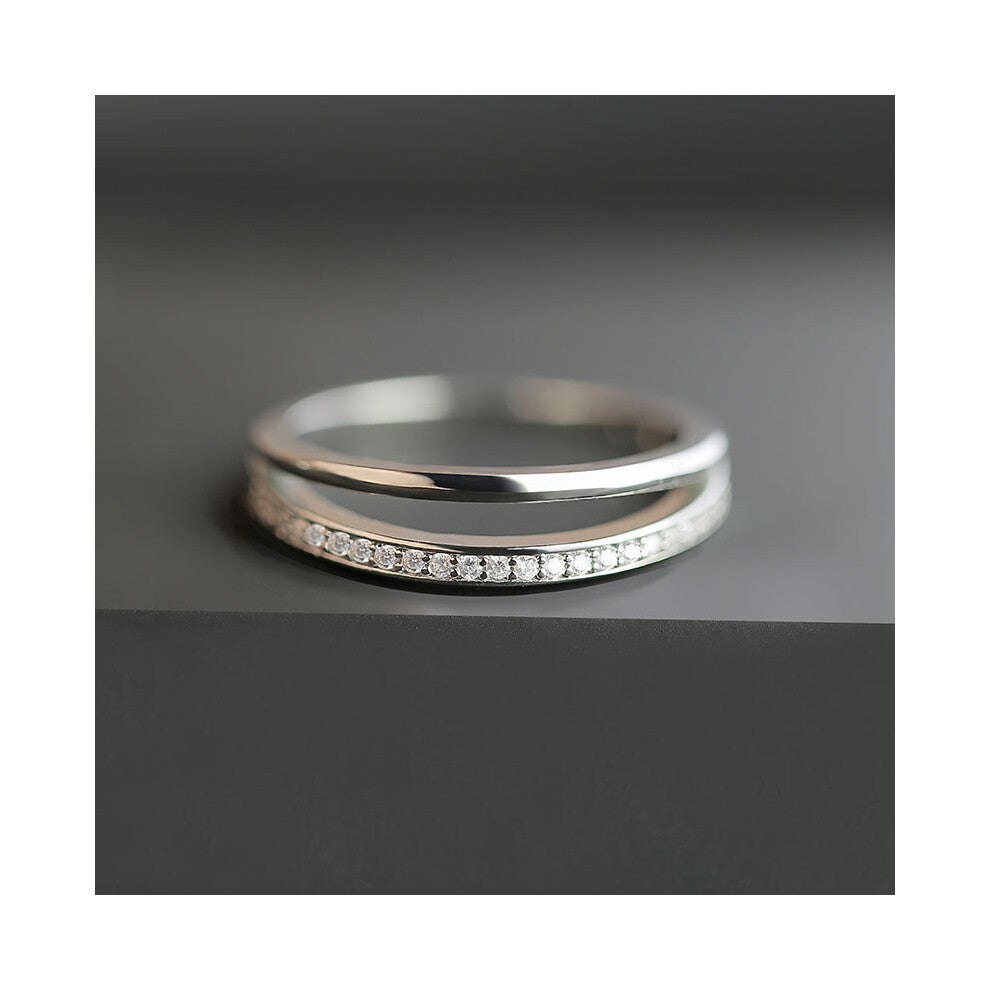 Vintage Women Rings Statement Jewelry Engagement Wedding Band Rhinestones Zircon Rings for Women Accessories