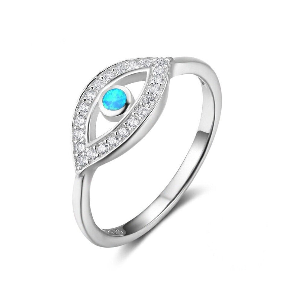Classic Women Ring Stylish One-eyed Crystal Ring Wedding Accessories Jewelry For Girl Gift