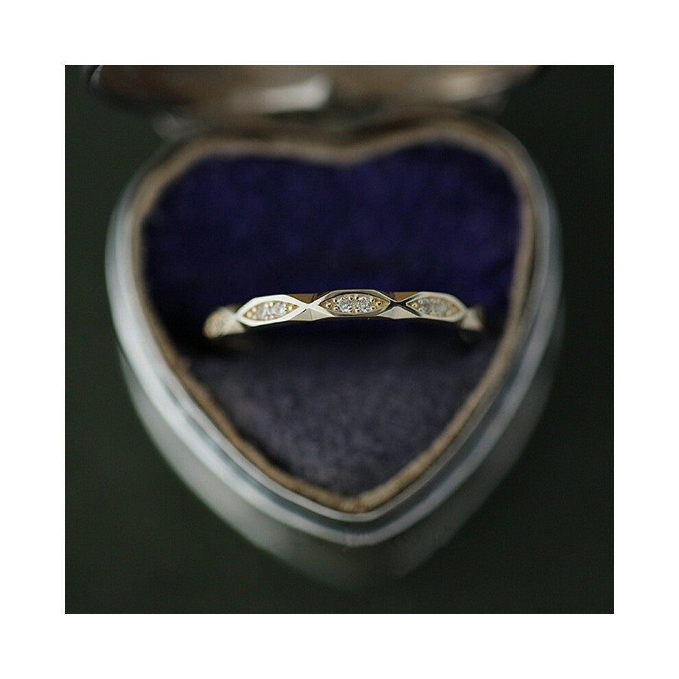 18k Engagement Rings for Women Cubic Zirconia Cz Stone Jewelry Accessories Anniversary Gift