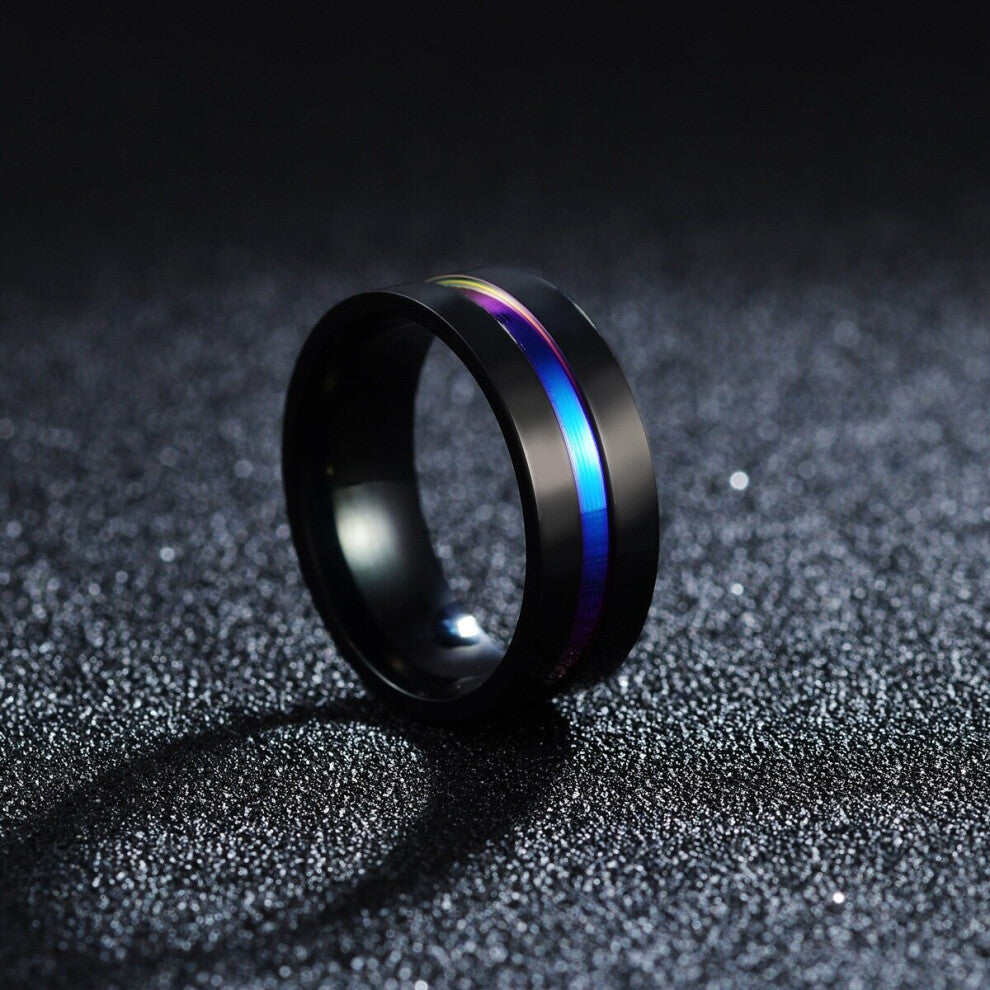 6mm Rotating Ring, Men's Pressure Release Accessories Classic Stainless Steel Wedding Ring Casual Sports Party Couple Jewelry