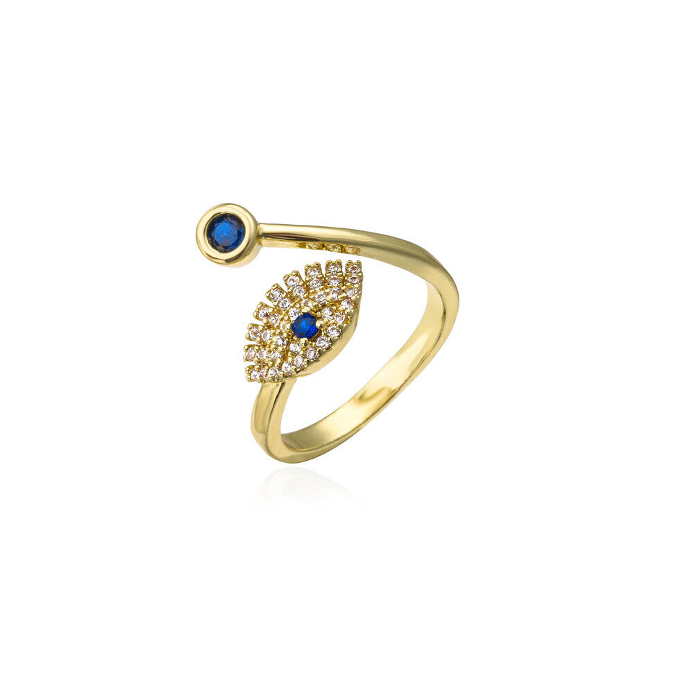 Hot Lucky Jewelry Classic Evil Eye Open Ring For Women Girl Party Ring Jewelry Accessories
