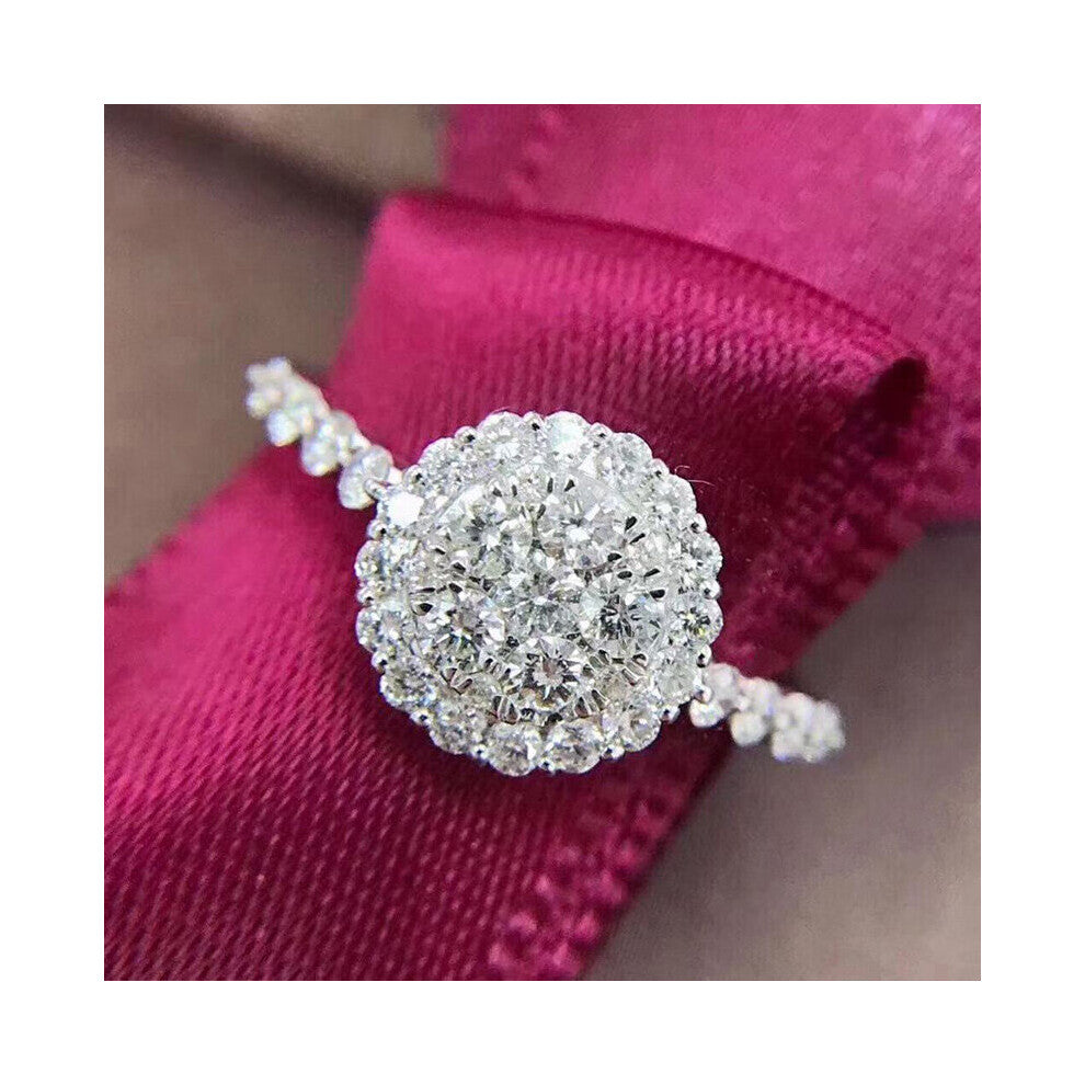 Cubic Zirconia Women's Rings Bling Bling Engagement Wedding Accessories Gift Jewelry