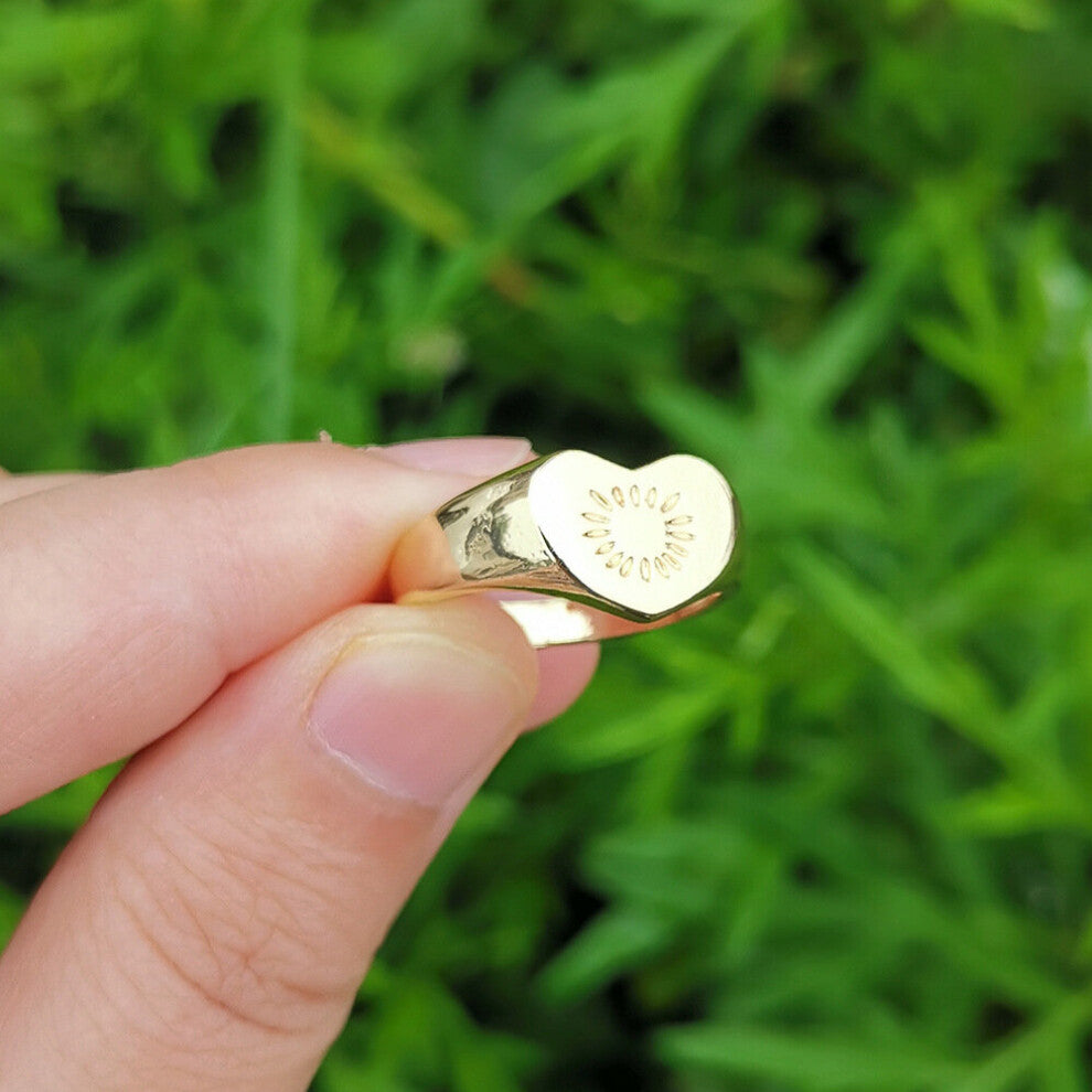 Arrival Love Heart Pattern Rings For Men Women Wedding Engagement Ring Plated Jewelry Accessories