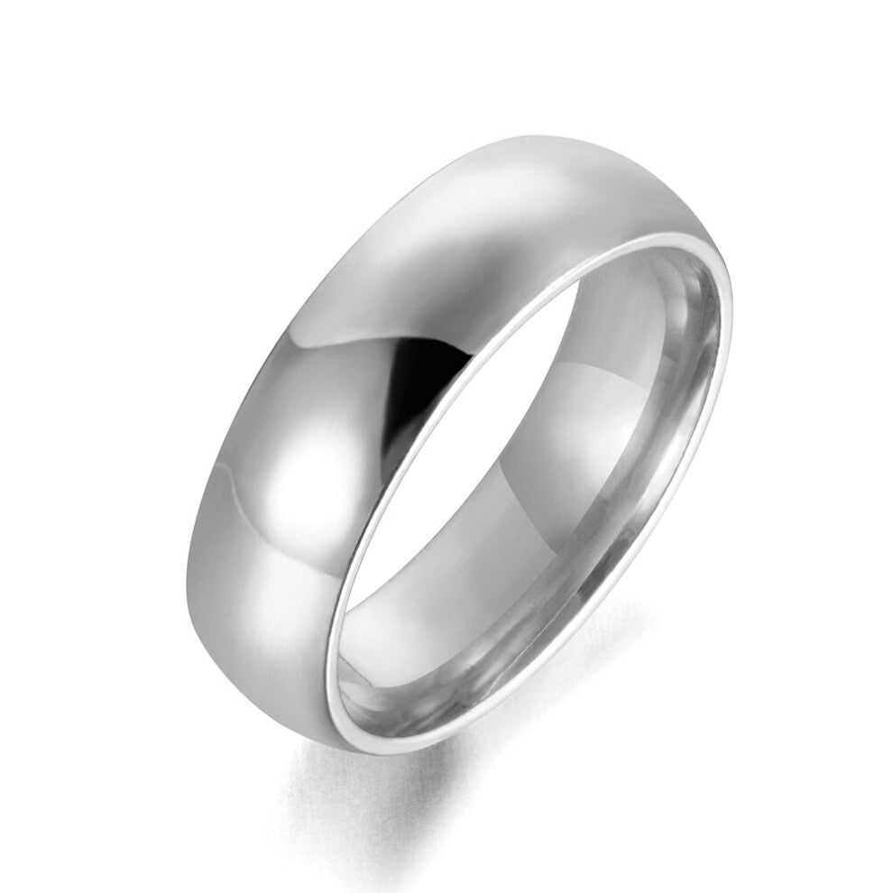 Stainless Steel Rings For Women Men Minimalist Wind Glossy Anniversary Wedding Ring Jewelry Anneau Halka ZR18115