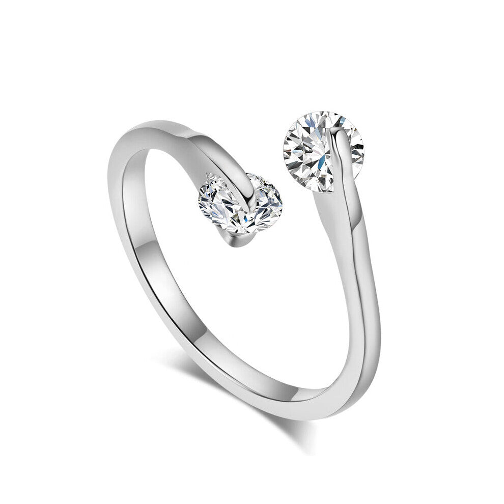 Wedding Rings For Women Zircon Crystal Engagement Dainty Women's Ring Accessories Jewelry Gift For Lover R007