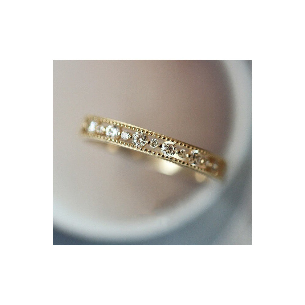 Dainty Rings For Women Dating Daily Ring Hollow Out Zircon Jewelry Boho Kpop Accessories Gift KCR110