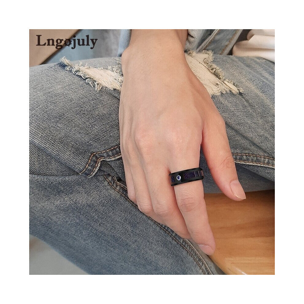 Top Quantity 8MM Tungsten Carbide Ring Zircon 8MM Tungsten Ring Jewelry Accessories For Male Boyfriend Party Jewelry