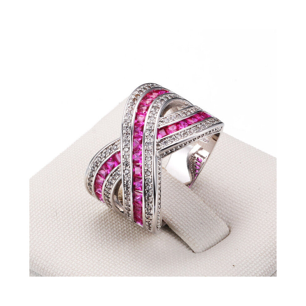 Chunky Knuckle Rings For Women Silver Cubic Zirconia Finger Accessories Ring Jewelry Dropship YG011