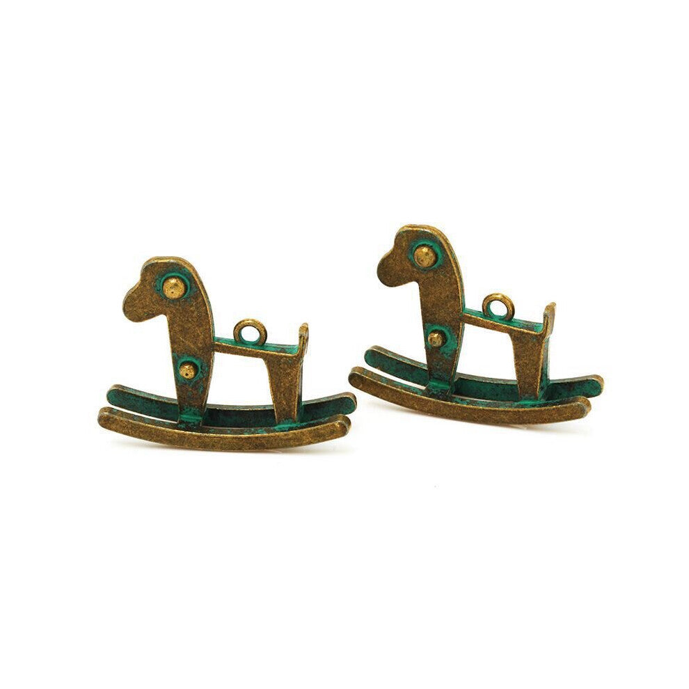 Merry-go-round Shaped Patine Alloy Necklace Pendant Accessories For Women-10039750