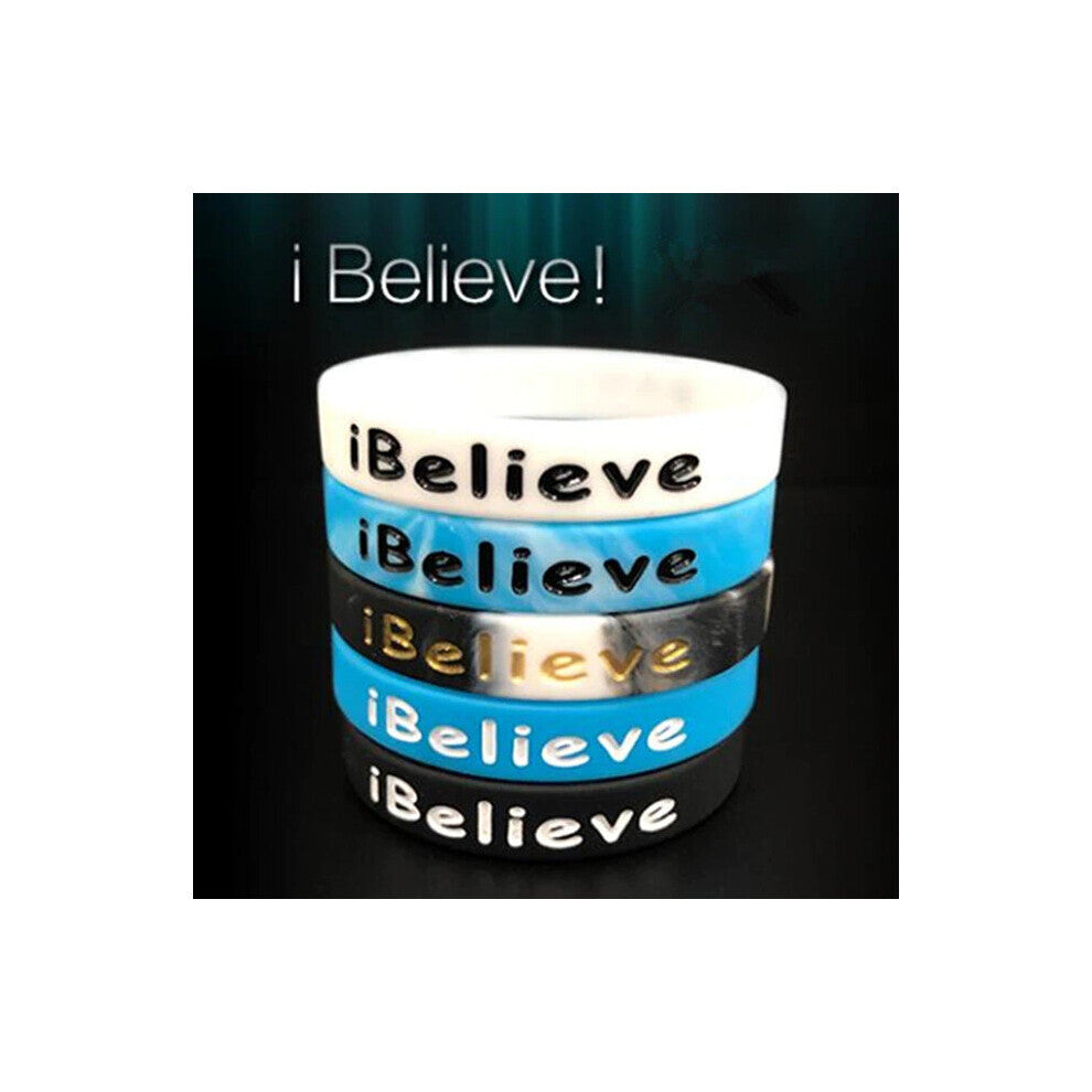 5pcs Women Men Inspire Silicone Bracelet I Be live Friendship Wristband LIVE STRONG Rubber Wrist Bands Bangle Accessories