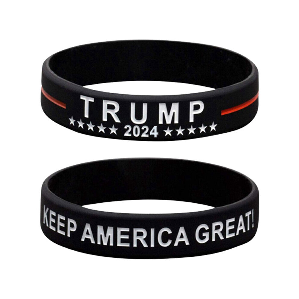 Keep America Great Silicone Bracelet Waterproof Sports Wristband Trump Jewelry Accessories For Men Women Gift