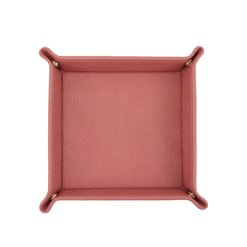 PU leather tray organizer desktop leather organizer for jewelry display storage tray plates